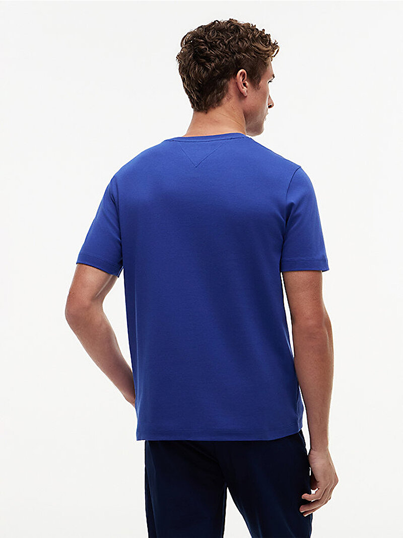 Erkek Light Interlock T-shirt Mavi MW0MW37508C6Z