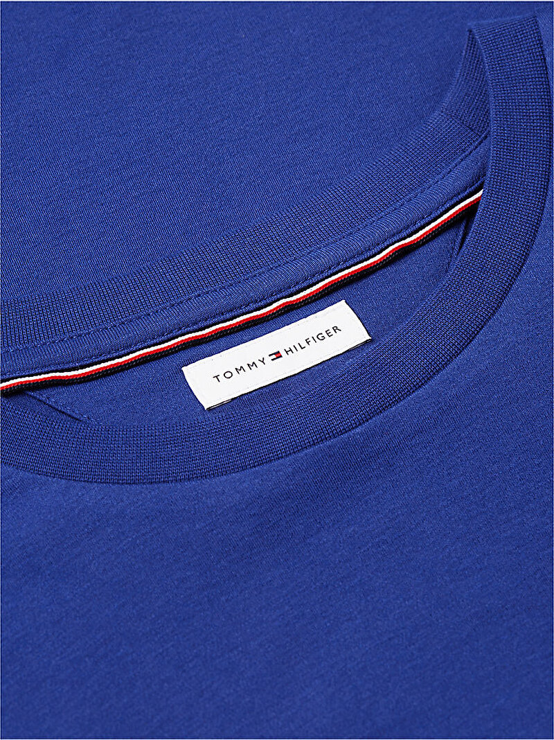 Erkek Light Interlock T-shirt Mavi MW0MW37508C6Z