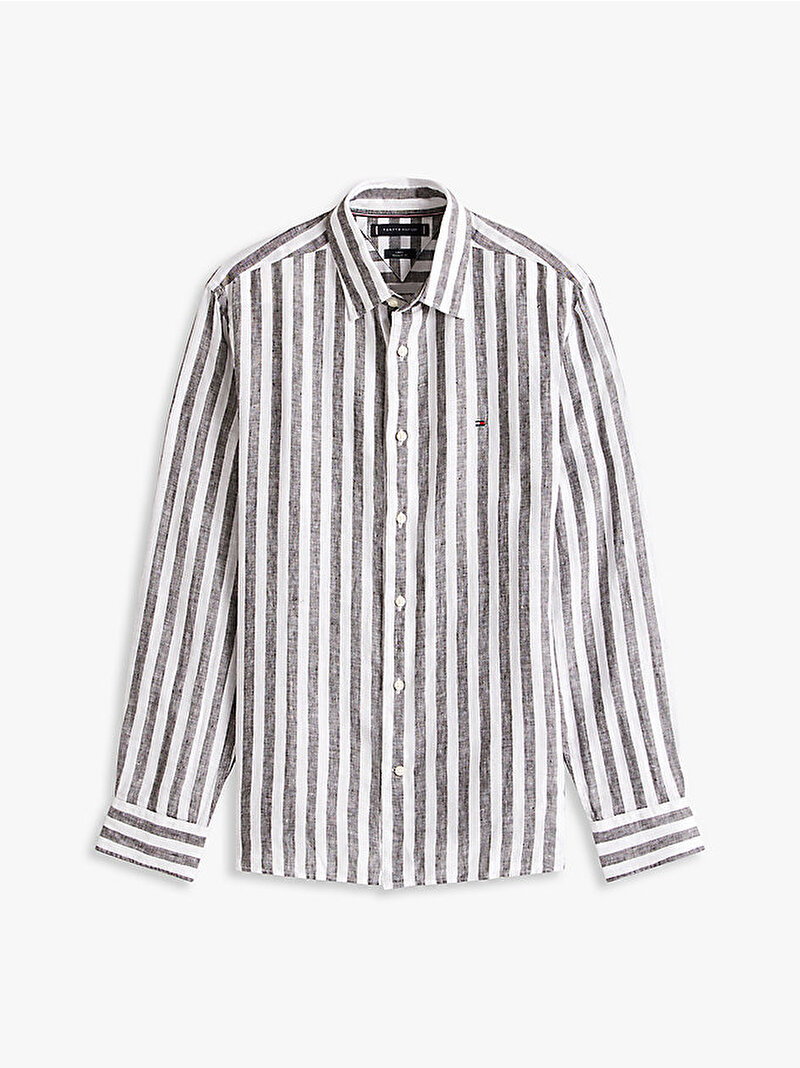 Erkek Keten Bengal Stripe Gömlek Çok renkli MW0MW394560AP