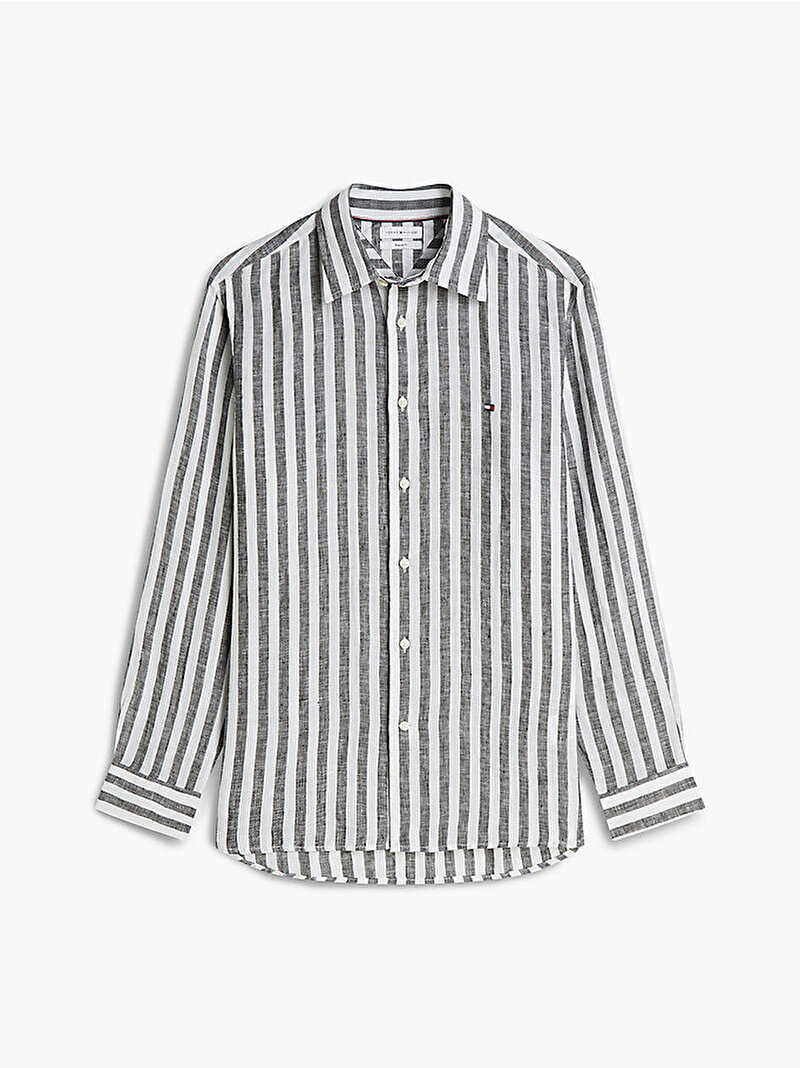 Erkek Keten Bengal Stripe Gömlek Çok renkli MW0MW394560AP