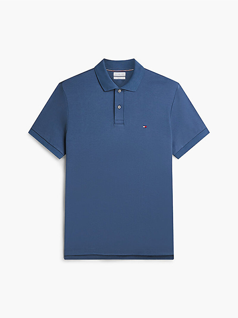 Erkek Soft Touch Interlock Polo T-shirt Mavi MW0MW39994DBZ