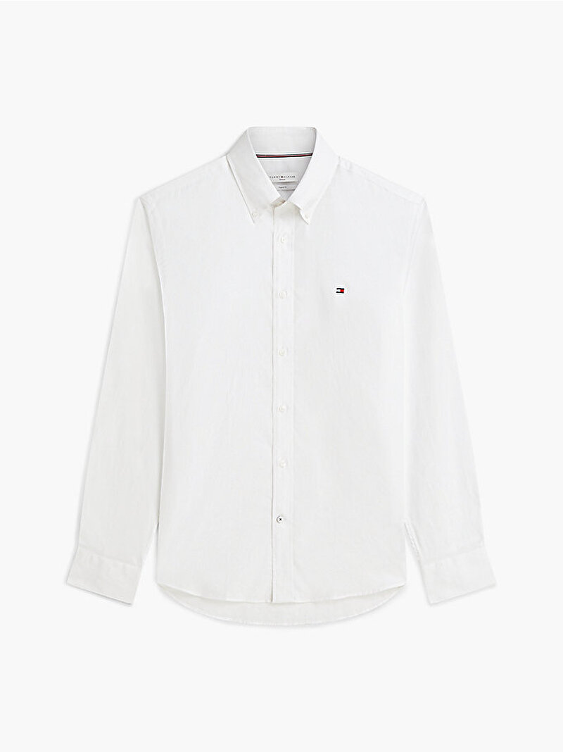 Erkek Oxford Solid Gömlek Beyaz MW0MW42936YBR
