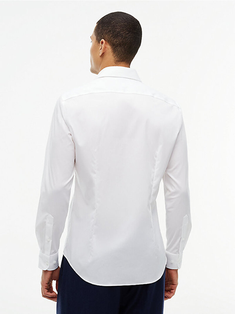 Erkek Non Iron Solid Gömlek Beyaz MW0MW43122YBR