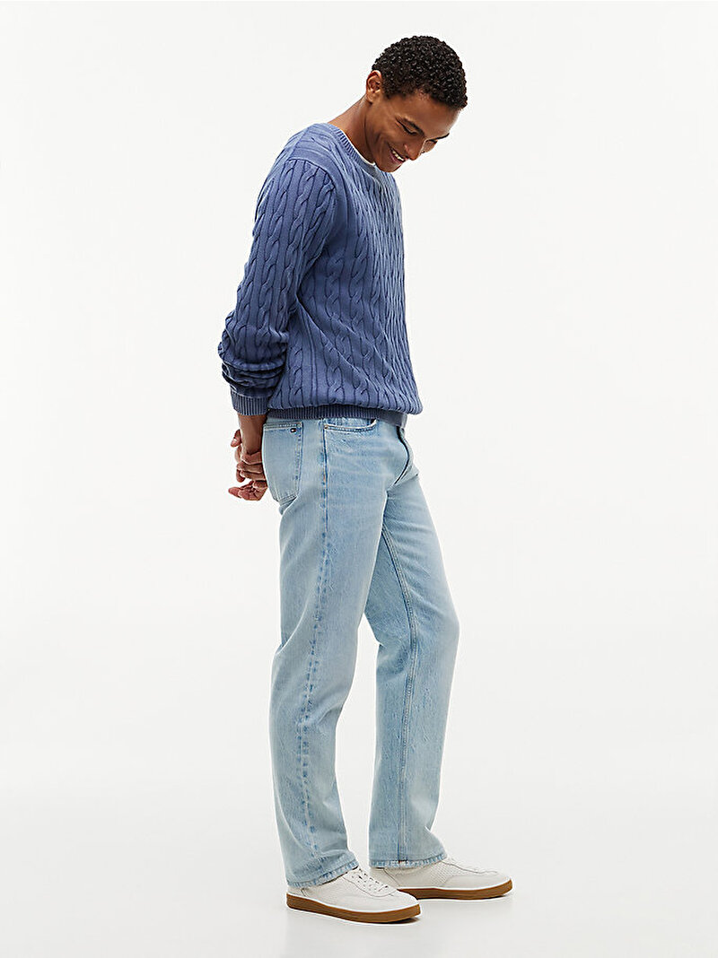 Erkek Regular Straight Jean Pantolon Mavi MW0MW431711AC