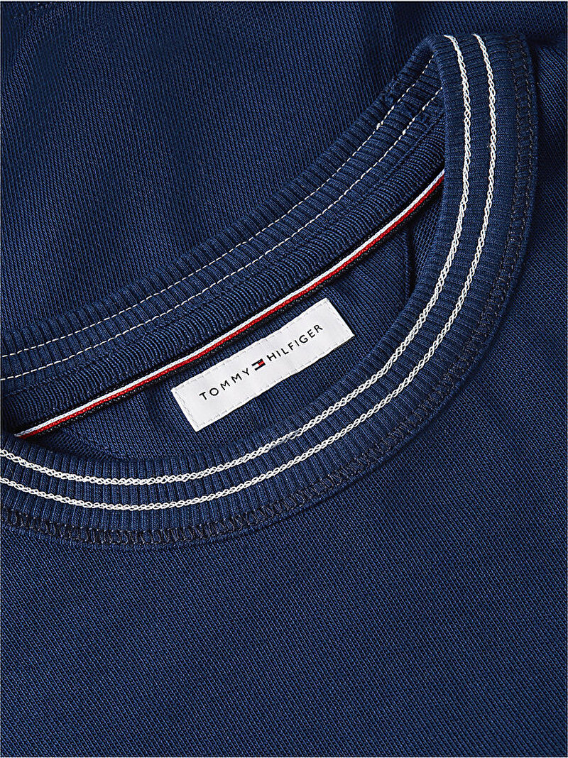 Erkek Nautical Tipped Sweatshirt Lacivert MW0MW43187DCC