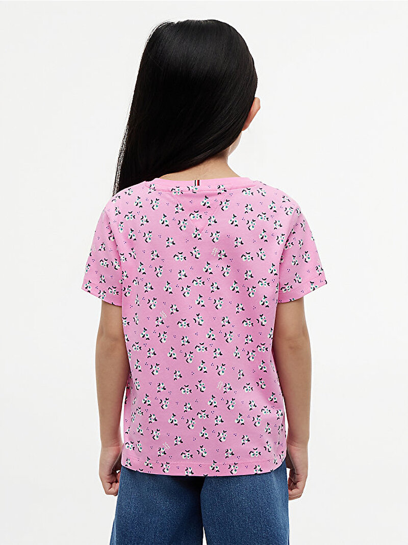 Kız Çocuk T-shirt Pembe KG0KG09542TOU