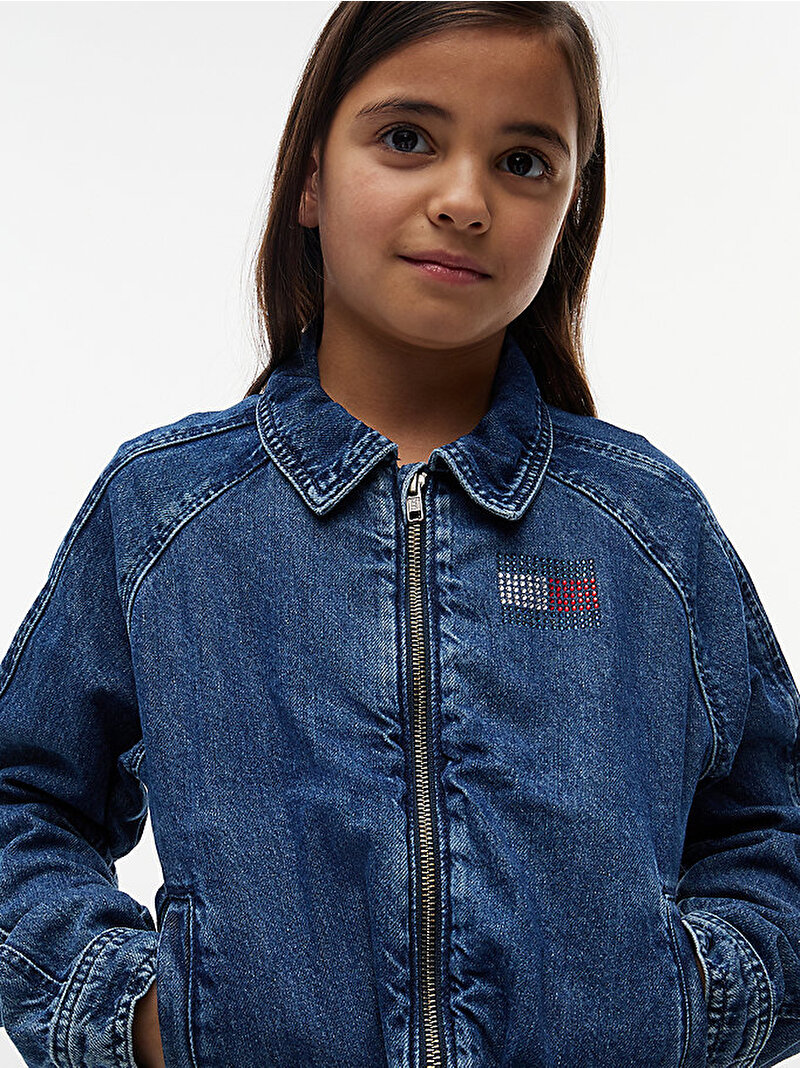 Kız Çocuk Denim Ceket Mavi KG0KG094151A6