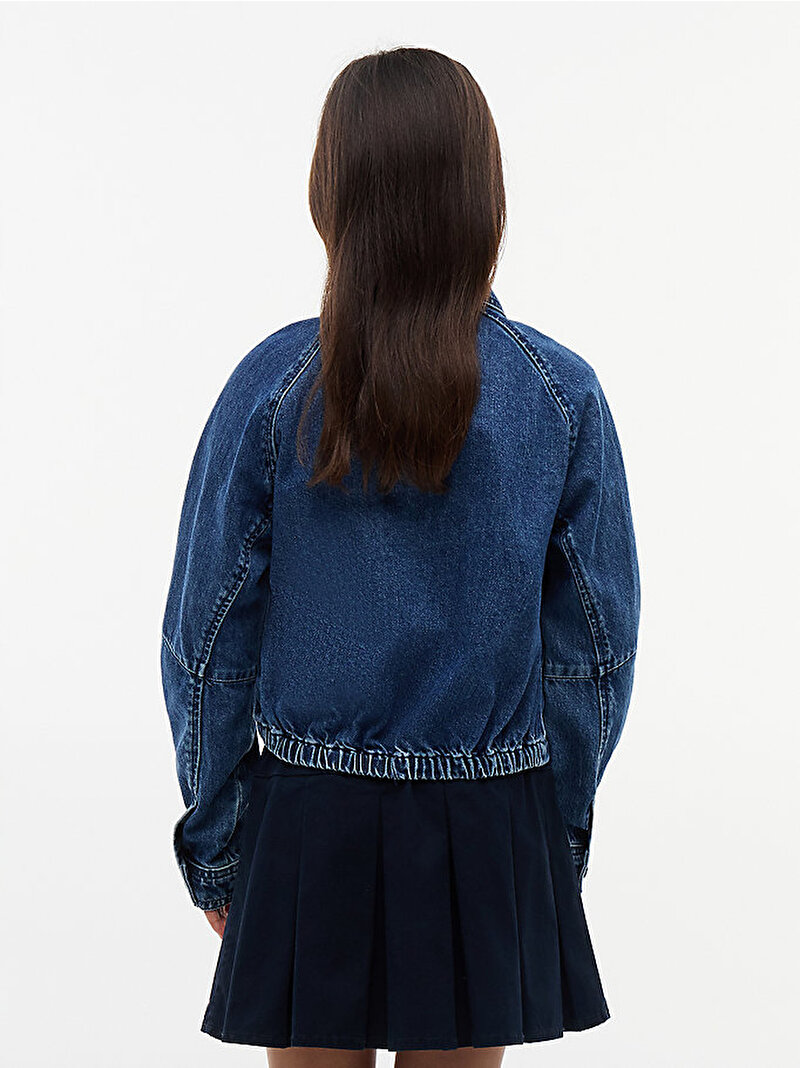 Kız Çocuk Denim Ceket Mavi KG0KG094151A6
