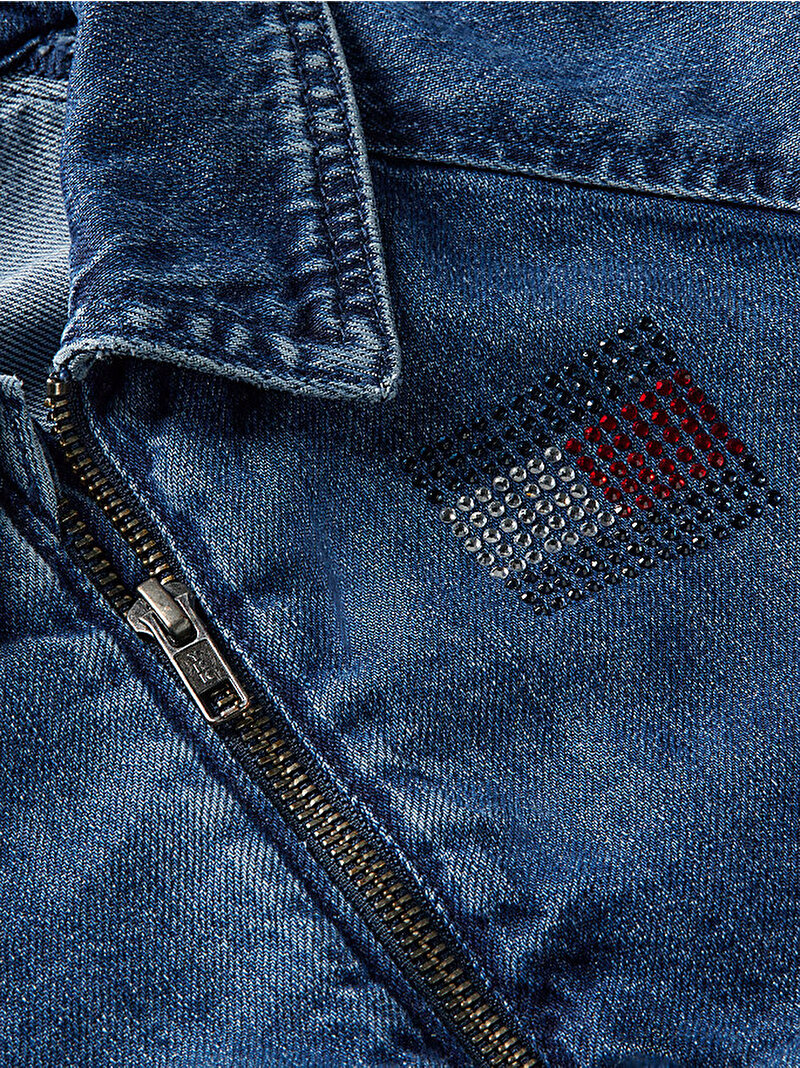 Kız Çocuk Denim Ceket Mavi KG0KG094151A6