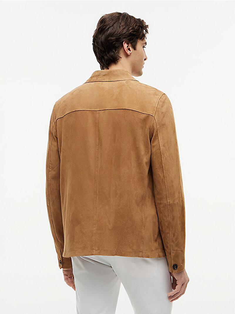 Erkek Suede Chore Ceket Kahverengi MW0MW442960HD