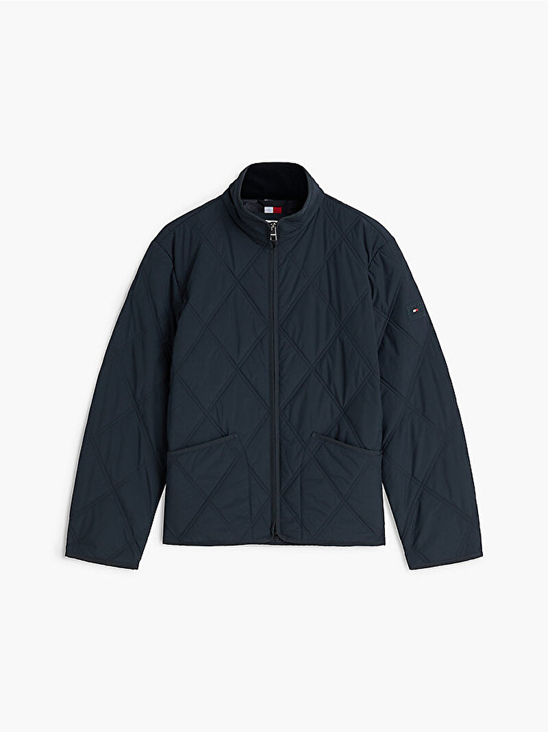 Erkek Diamond Quilted Ceket Lacivert MW0MW43466DW5