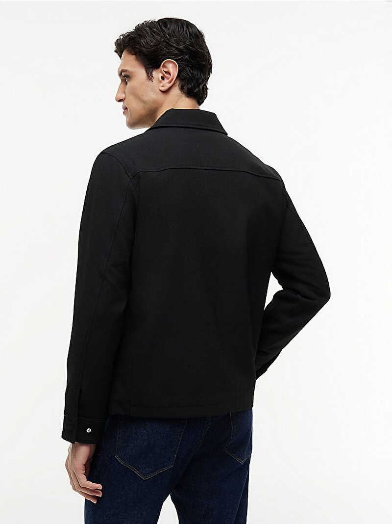 Erkek Lightweight Twill Ceket Siyah MW0MW43491BDS