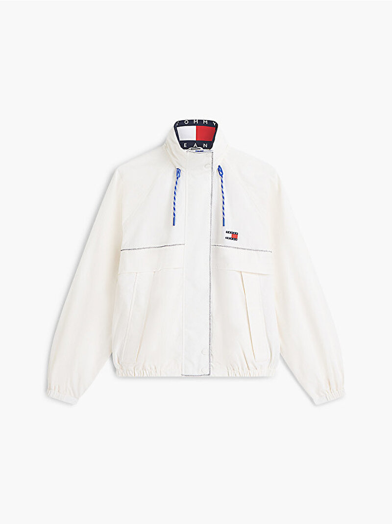 Kadın TJW Colorblock Rüzgarlık Ceket Beyaz DW0DW22915YBH