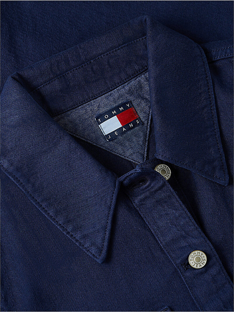 Kadın TJW Twill A-Line Elbise Mavi DW0DW228471A5