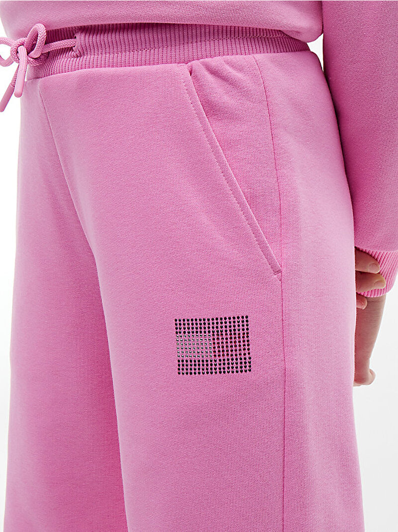 Kız Çocuk Tommy Rhinstone Eşofman Altı Pembe KG0KG09531TOU