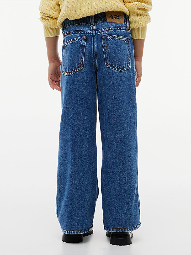 Kız Çocuk Mabel Wide Leg Jean Pantolon Mavi KG0KG094211A4