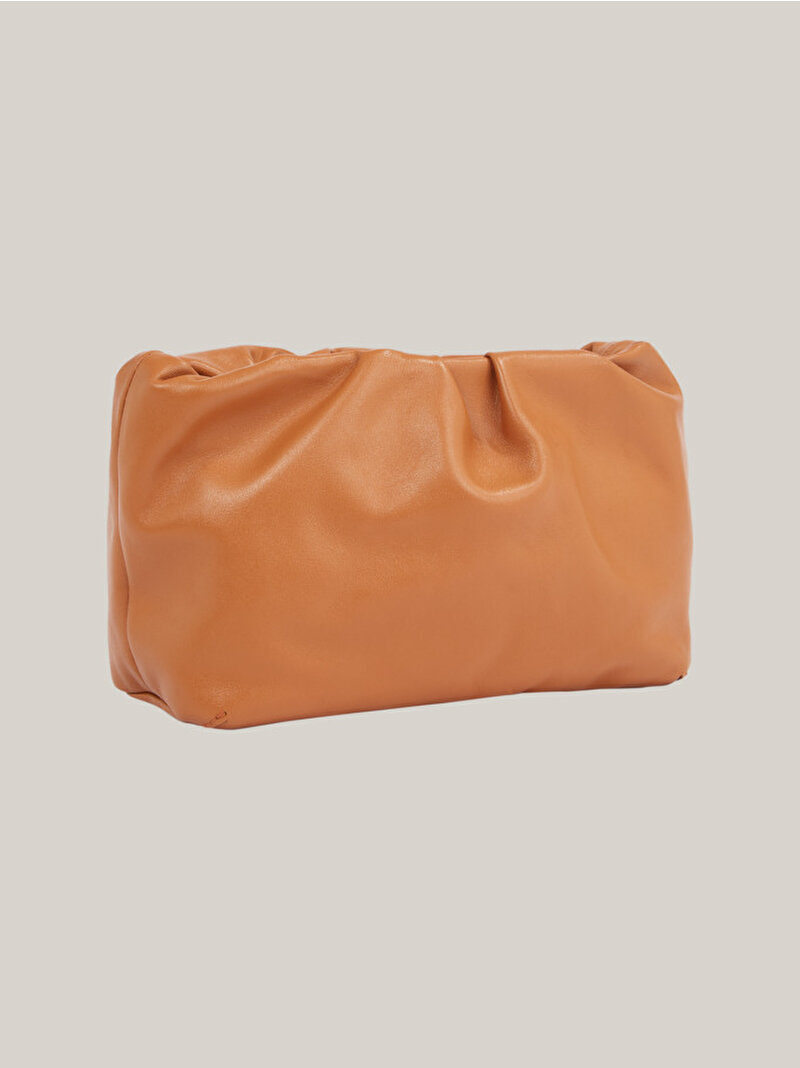 Kadın TH Luxe Soft Leather Çapraz Çanta Kahverengi AW0AW164180HD