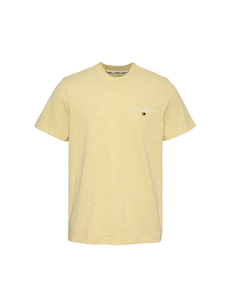 Erkek Tjm Regular Heathered T-Shirt Sarı DM0DM16322ZGQ