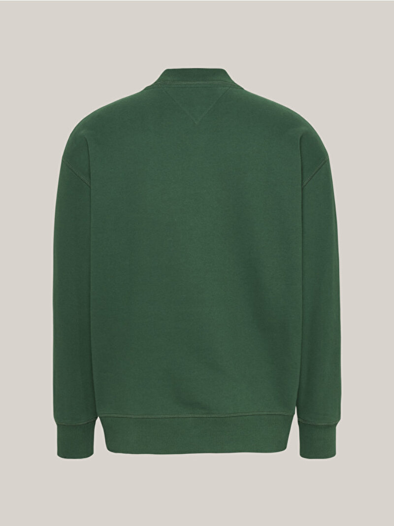 Erkek Tjm Rlx Essential Sweatshirt Yeşil DM0DM18411L4L