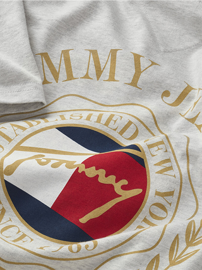 Erkek Tjm Reg Prep Explr T-Shirt Gri DM0DM18540PJ4