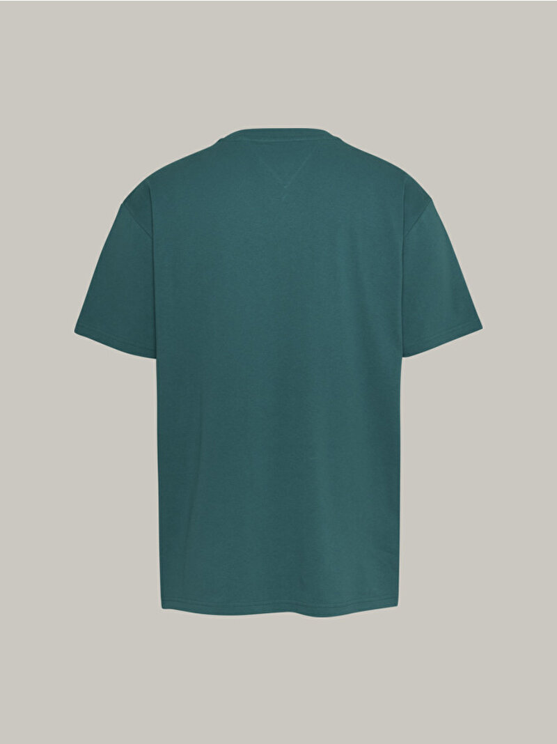 Erkek Tjm Reg Popcolor Varsity T-Shirt Yeşil DM0DM18558CT0