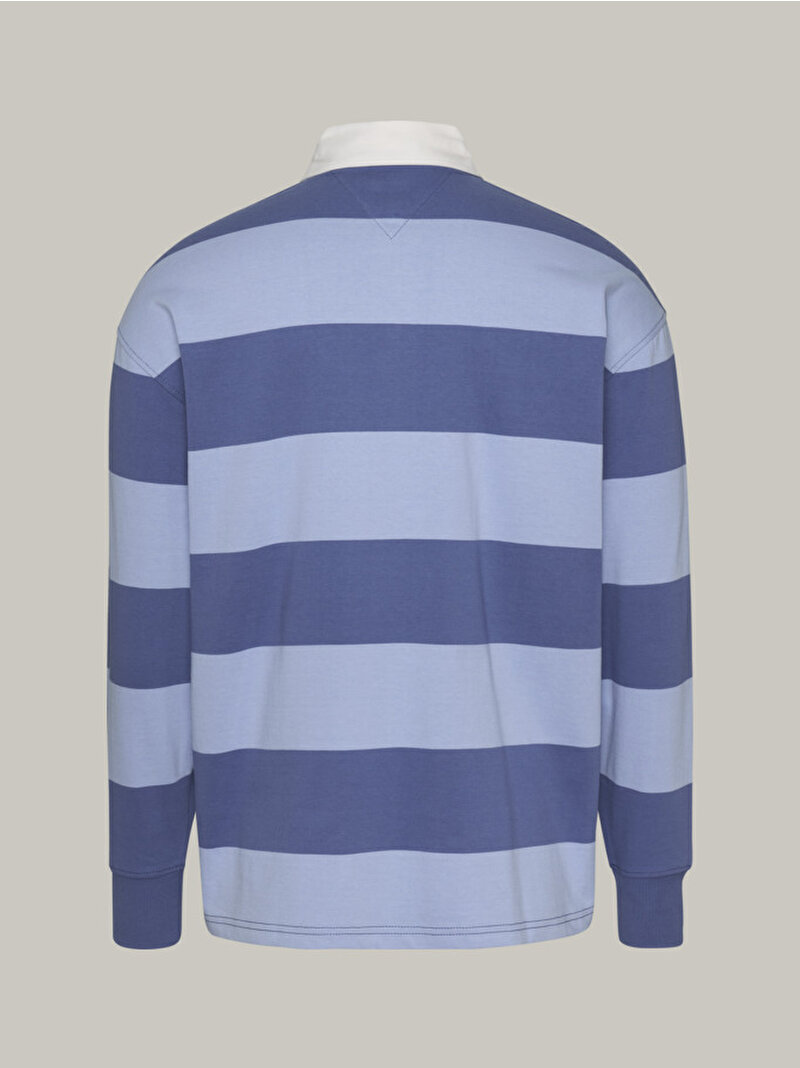 Erkek Tjm Rlx Linear Stripe Polo T-Shirt Mavi  DM0DM18613C3S