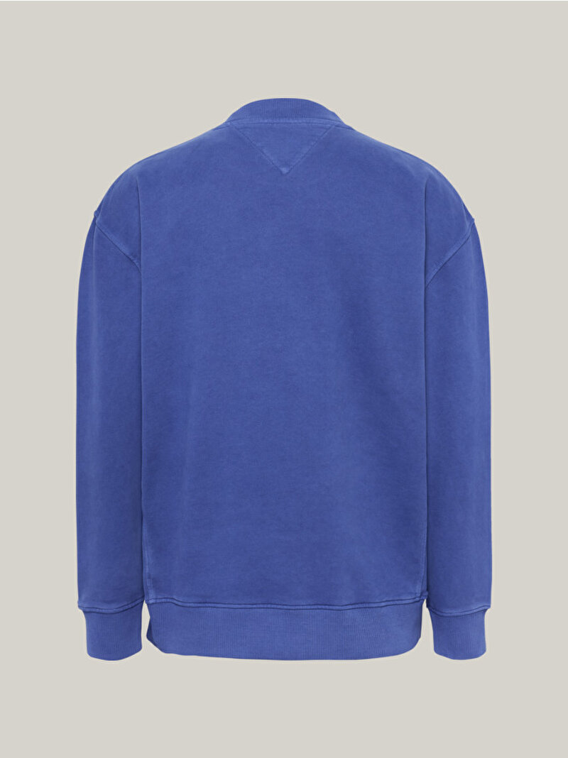 Erkek Tjm Rlx S Classic Sweatshirt Mavi  DM0DM19748C8T