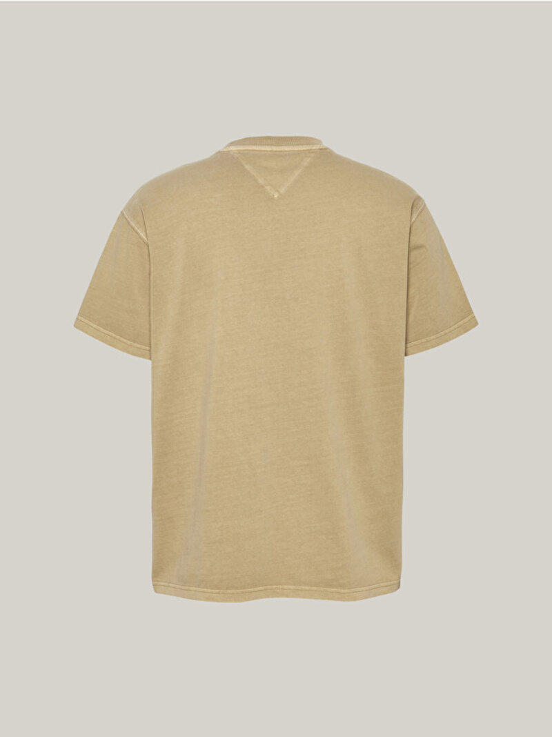 Erkek Tjm Rlx Tj Label T-Shirt Bej  DM0DM20344ACT