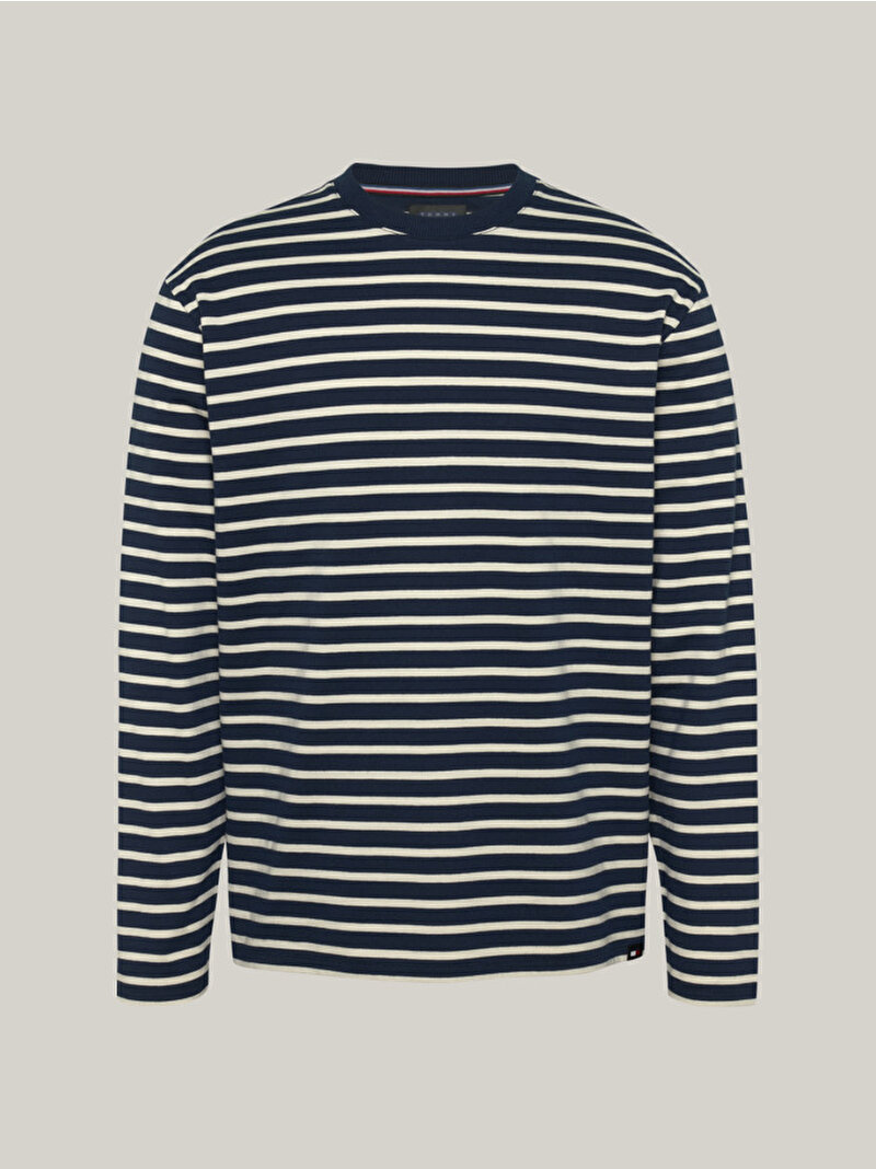 Erkek Tjm Reg Breton Strip T-Shirt Lacivert DM0DM20603ACG