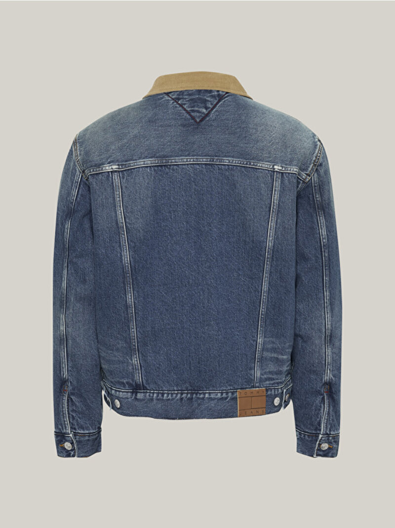 Erkek Rlxd Cord Collar Denim Ceket Mavi  DM0DM206321BK