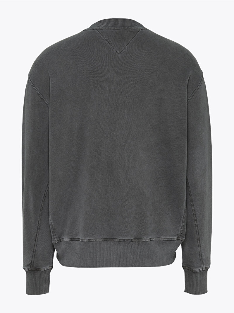 Erkek Tjm Relax Tj Label Sweatshirt Gri DM0DM20638PT2