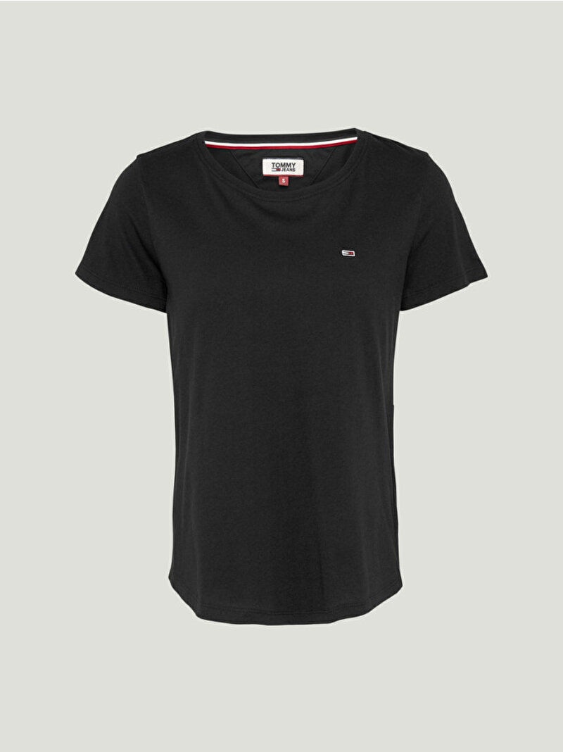Kadın Tjw Soft Jersey T-shirt Siyah DW0DW14616BDS