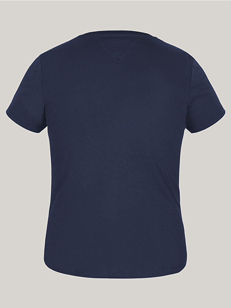 Kadın Tjw Slim Soft V Neck T-shirt Lacivert DW0DW14617C87