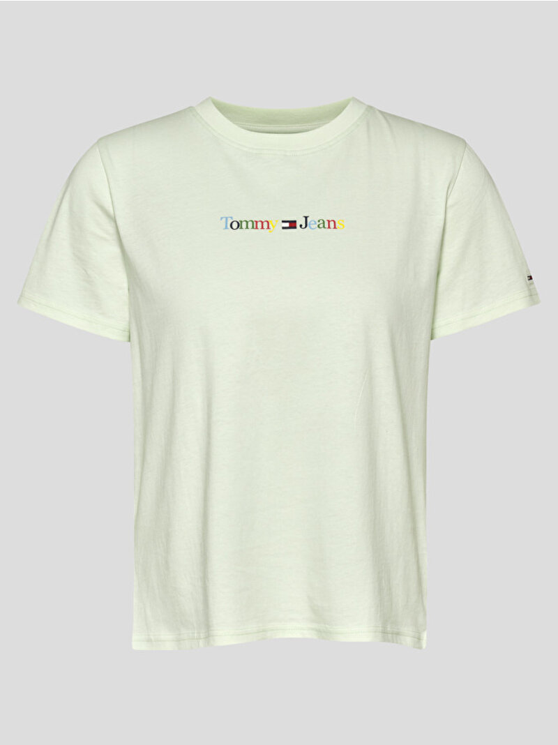 Kadın Tjw Regular Color Serif T-Shirt Yeşil DW0DW15447LXW