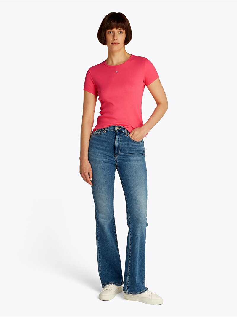 Kadın Tjw Slim Essential T-Shirt Pembe DW0DW17383XI2