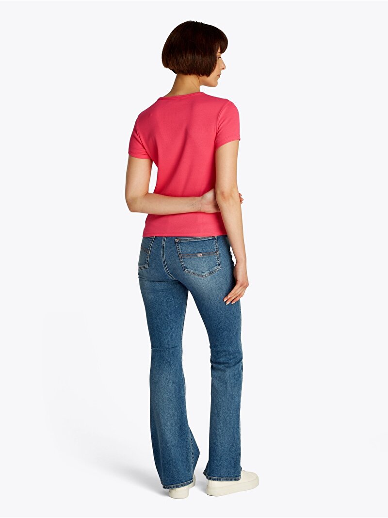 Kadın Tjw Slim Essential T-Shirt Pembe DW0DW17383XI2