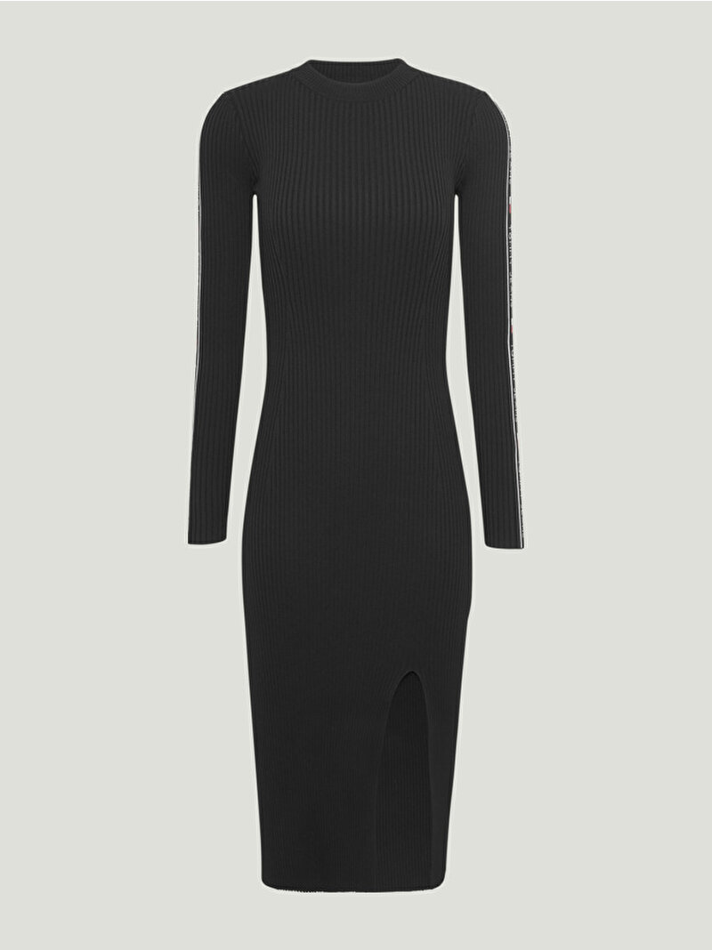 Kadın Tjw Taping Sweater Elbise Siyah DW0DW17415BDS