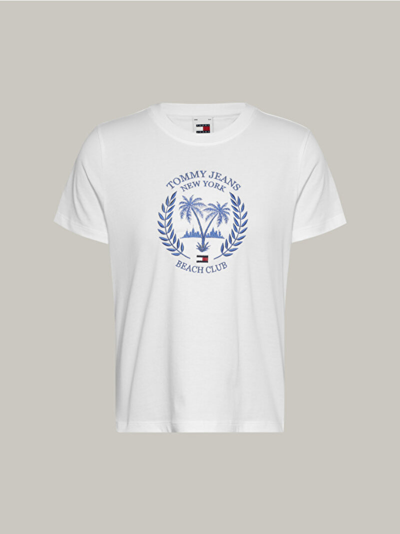 Kadın Tjw Reg Prep Luxe T-Shirt Beyaz  DW0DW17835YBR
