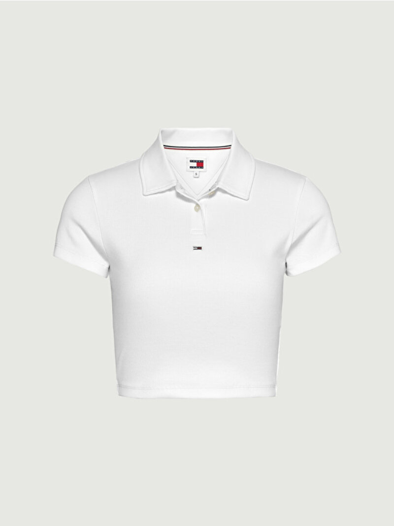 Kadın Tjw Crp Essential Polo T-Shirt Beyaz  DW0DW18315YBR