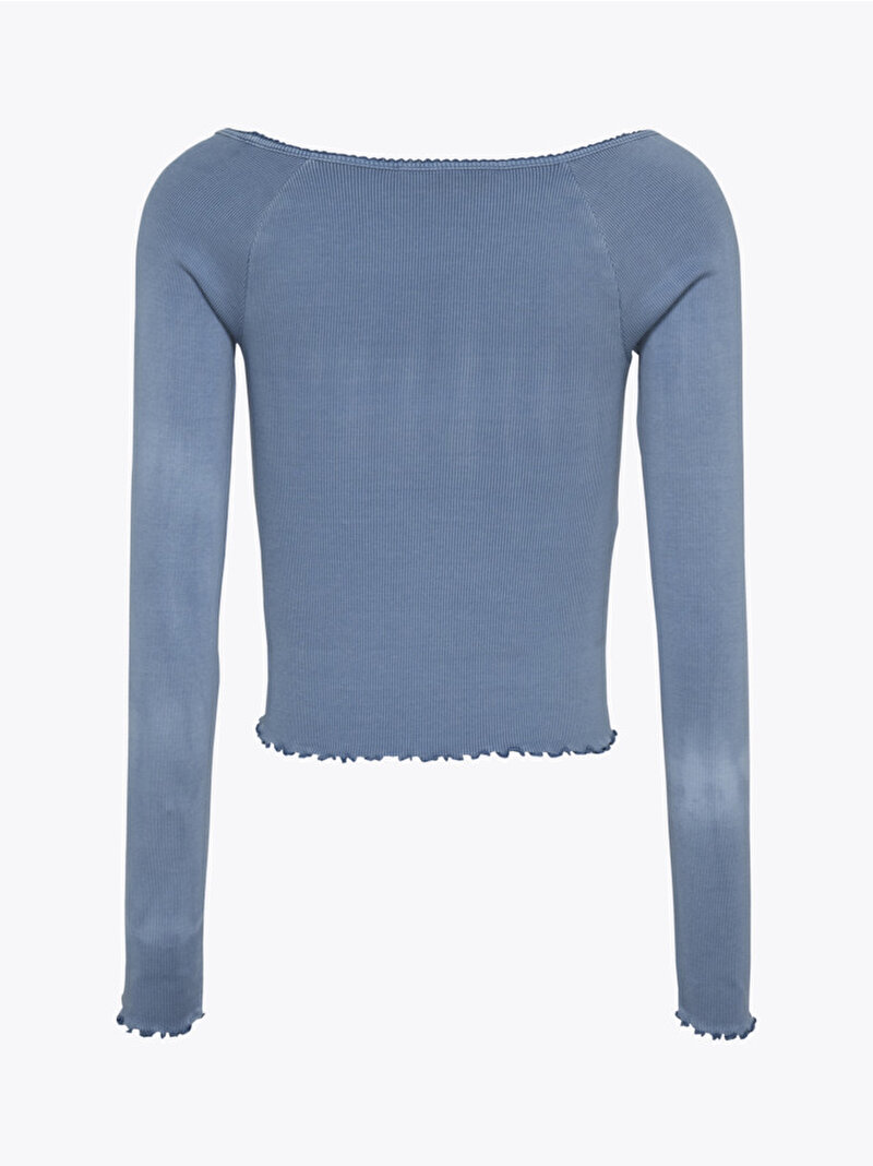 Kadın Tjw Slim Vneck T-Shirt Mavi  DW0DW20236DY6