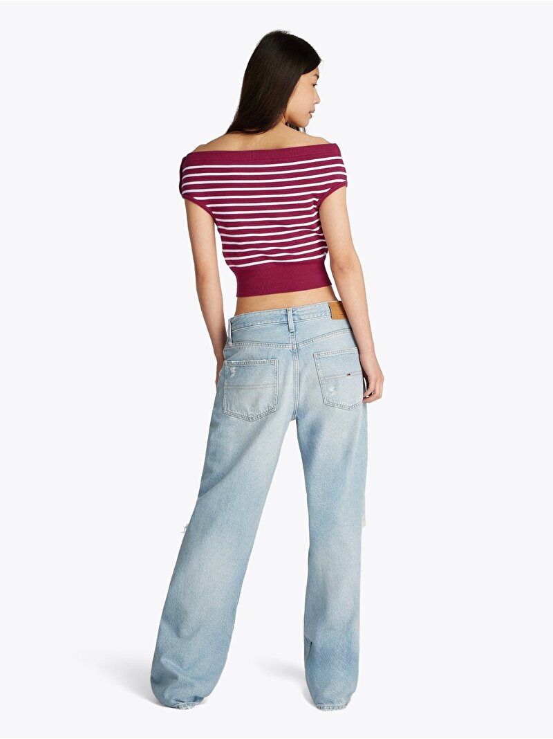 Kadın Tjw Off Shoulder Kazak Kırmızı DW0DW202520E1