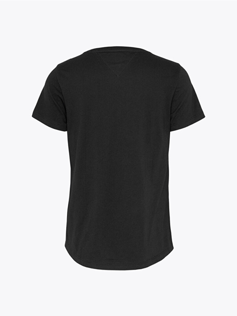 Kadın Tjw Slim C-Neck T-Shirt Siyah DW0DW20459BDS