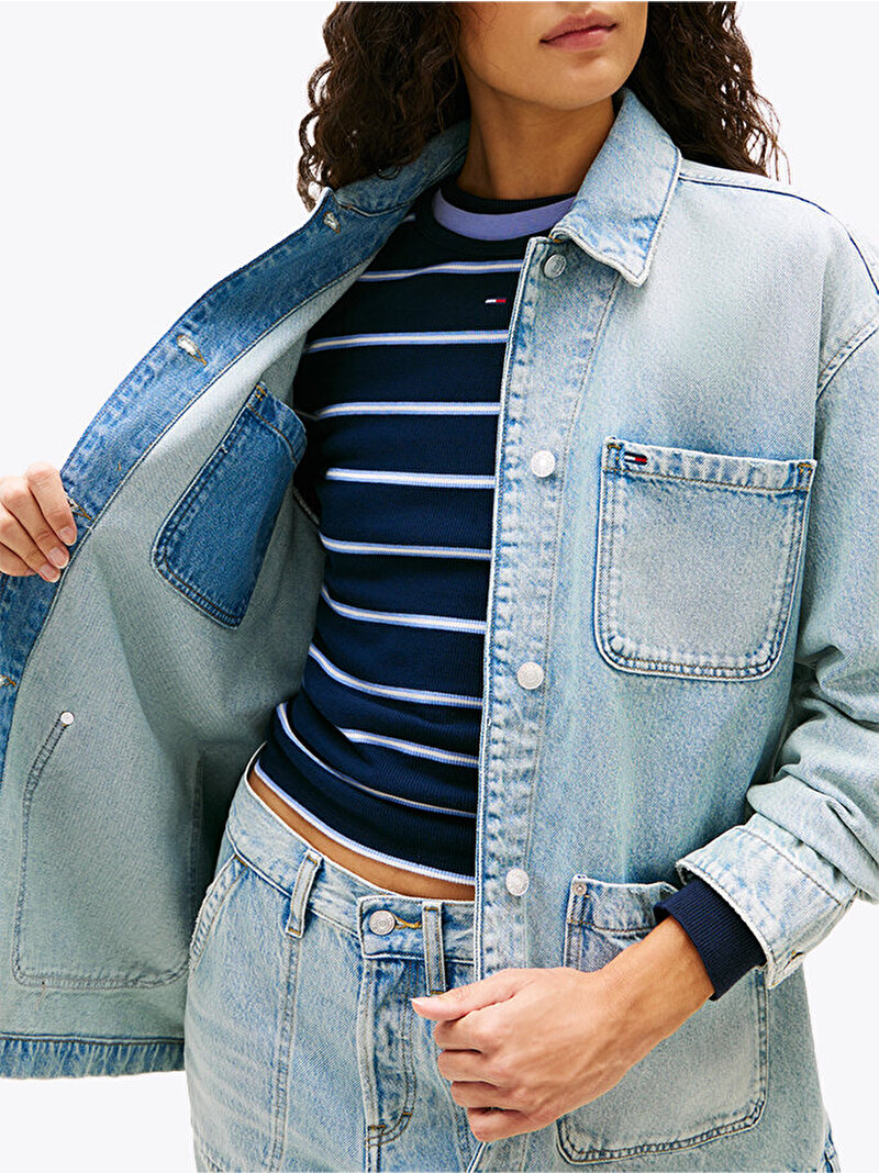 Kadın Chore Denim Ceket Mavi DW0DW215511AB