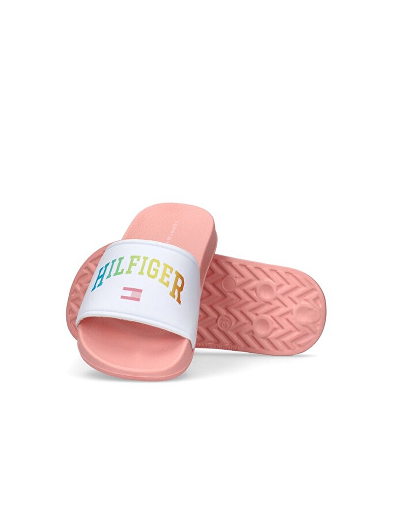 Kız Çocuk Lologo Print Solid Plaj Terliği Çok renkli EF00033813366