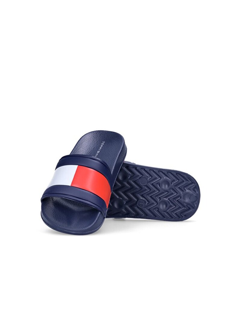 Çocuk Unisex Flag Print Plaj Terliği Mavi  EF00033915800