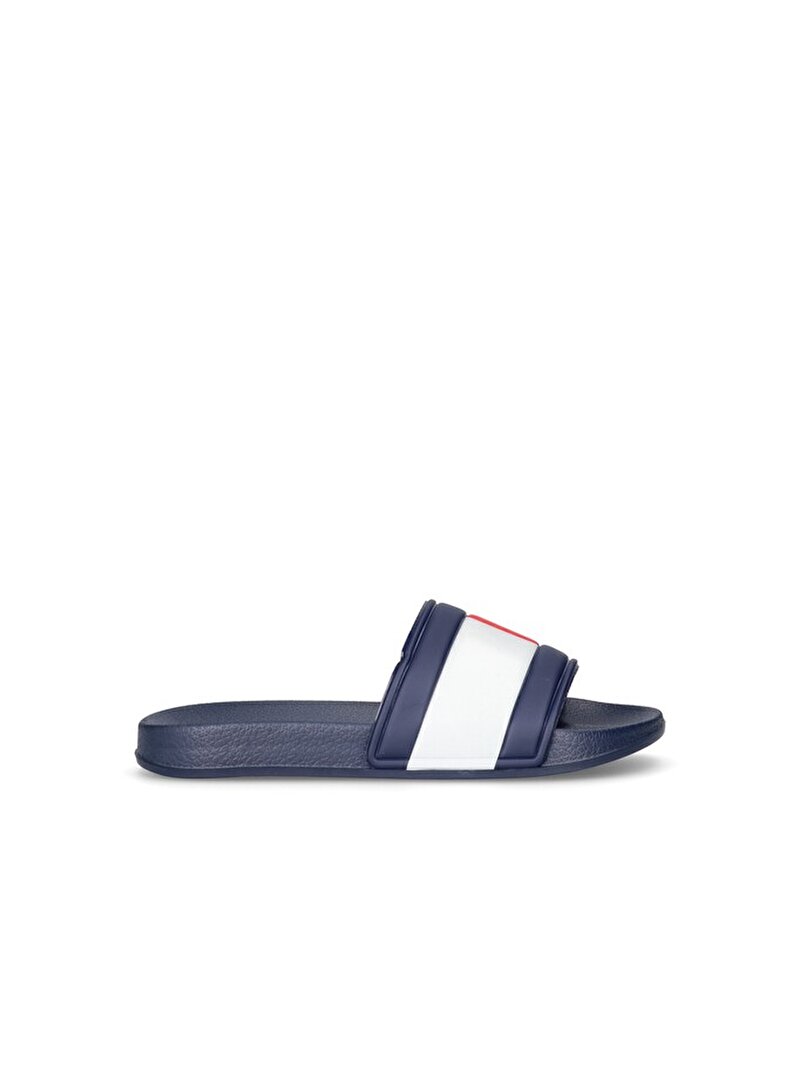 Çocuk Unisex Flag Print Plaj Terliği Mavi  EF00033915800