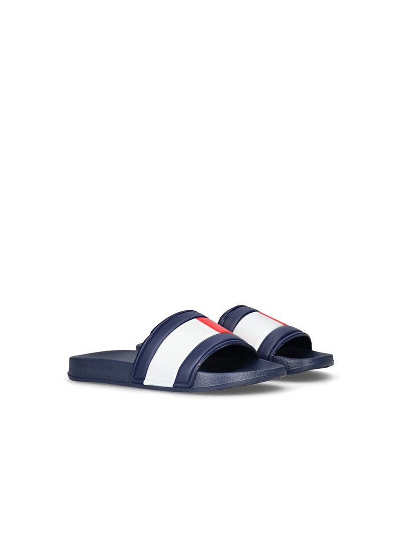 Çocuk Unisex Flag Print Plaj Terliği Mavi  EF00033915800