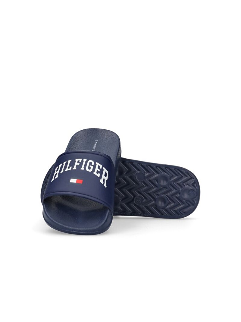 Çocuk Unisex Logo Print Plaj Terliği Mavi  EF00033916800