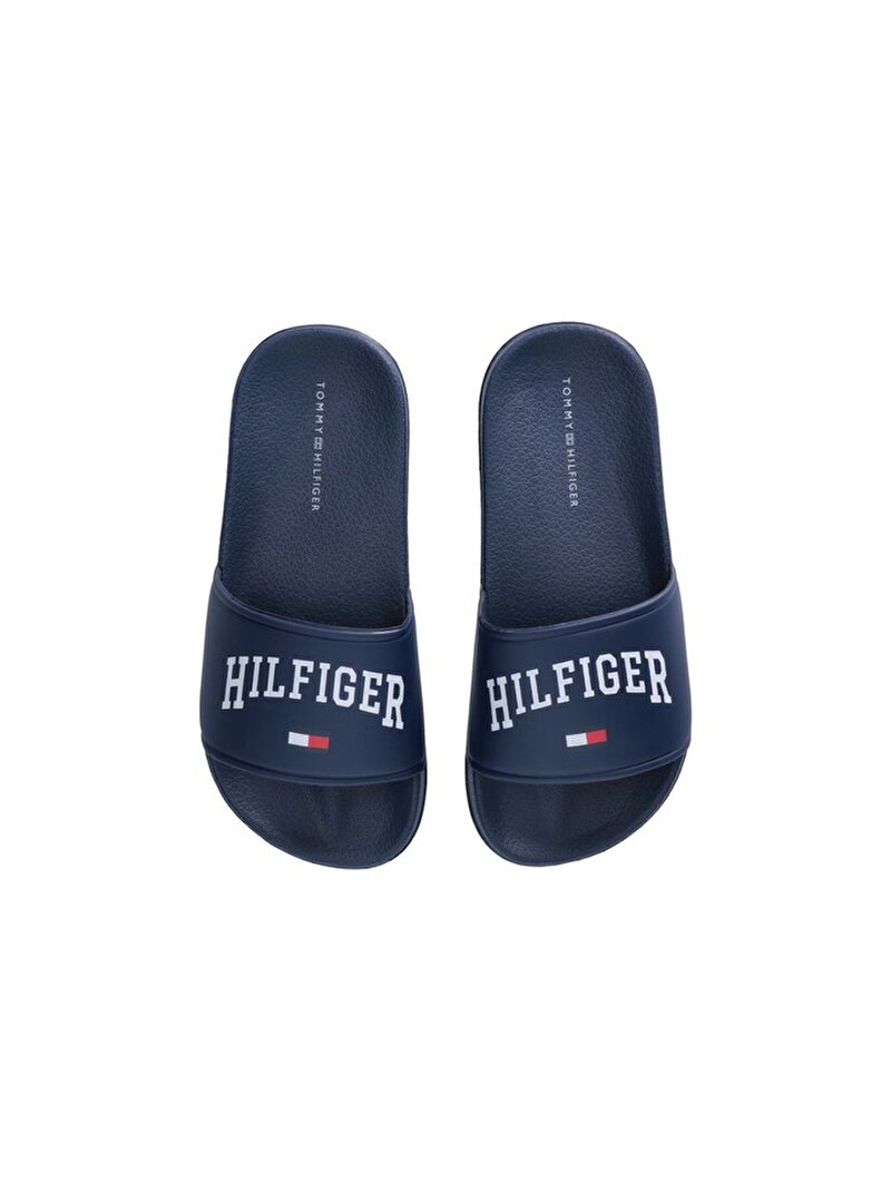 Çocuk Unisex Logo Print Plaj Terliği Mavi  EF00033916800