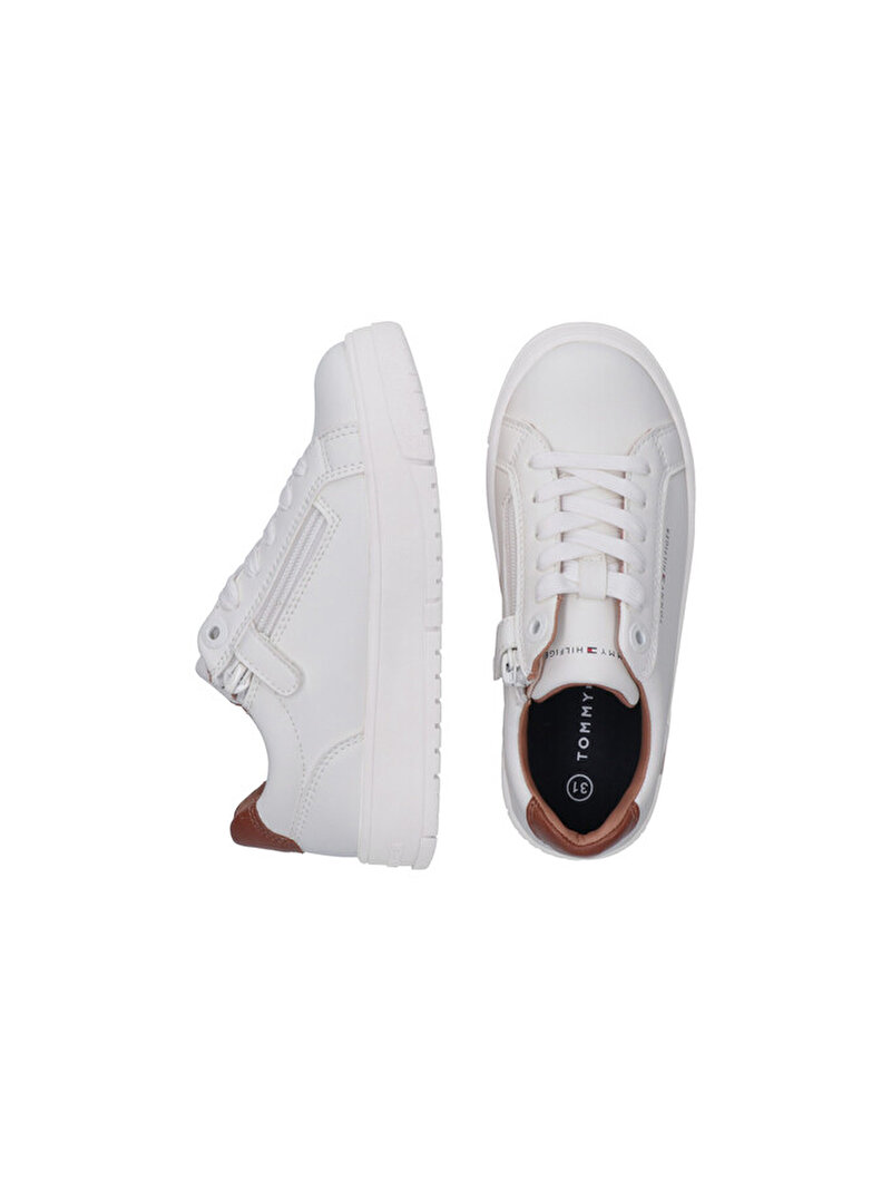 Çocuk Unisex Low Cut Lace-Up Sneaker Beyaz EF00034091767